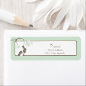 グリーンマザーアンドベビーバニー住所 シール (インサイチュ)