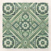 グリーンマシン ガラスコースター (正面)