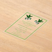 グリーンマスカレード甘い16 アクリル招待状 (レイダウン)