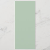 グリーンマスカレード誕生日パーティフラットメニュー メニュー (裏面)