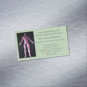 グリーンマッサージセラピーカイロプラクティックドクターメディカル マグネット名刺 (インサイチュ)