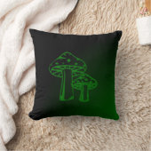 グリーンマッシュルーム クッション (ブランケット)