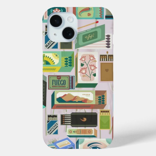 グリーンマッチボックスフォンケース Case-Mate iPhoneケース (裏面)