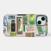 グリーンマッチボックスフォンケース iPhone 15ケース (裏面横)