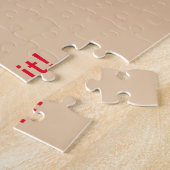 グリーンマトゥカストリーマーフライ結び、フライ釣りアート ジグソーパズル (側面)