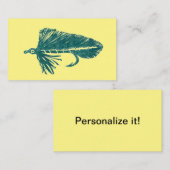 グリーンマトゥカストリーマー、フライ結び、フライ釣りアート エンクロージャーカード (正面/裏面)