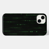 グリーンマトリックスコード iPhoneケース (裏面横)