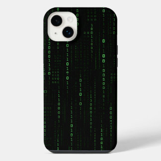 グリーンマトリックスコード iPhone 14 PLUSケース