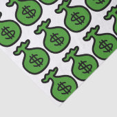 グリーンマネーバッグパターンティッシュペーパー 薄葉紙 (詳細)