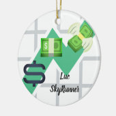 グリーンマネー |財務 セラミックオーナメント (左)