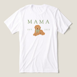 グリーンママ ゴールデンドゥードル 子犬の誕生日 トライブレンドTシャツ