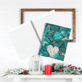 グリーンマラカイトクリスタルハート祖母 ノートブック