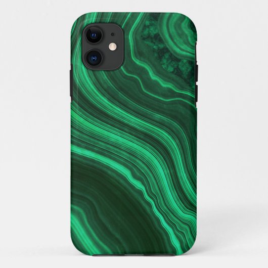 グリーンマラカイトテクスチャー Case-Mate iPhoneケース (裏面)