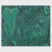 グリーンマラカイト石 ラッピングペーパー (フラット)