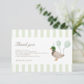 グリーンマラードアヒルサンキューカード サンキューカード (スタンド正面)