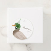 グリーンマラードダックラウンドメッセージカード フェイバータグ (インサイチュ)