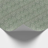 グリーンマリゴールドでエレガンスを受け入れるフローラ ラッピングペーパー (角)