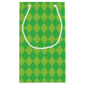 グリーンマルディグラスダイヤモンド&パープル金ゴールド飲料 スモールペーパーバッグ (裏面)