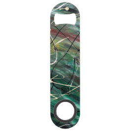 グリーンマルーンホワイトステンレス鋼ボトルオープナー スピード栓抜き