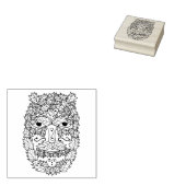 グリーンマンアートスタンプ ラバースタンプ (押印)