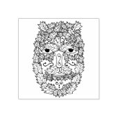 グリーンマンアートスタンプ ラバースタンプ (インプリント)