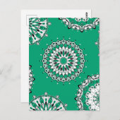 グリーンマンダラス1ポストカード ポストカード (正面/裏面)