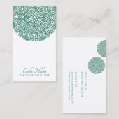 グリーンマンダラユニバースシンボルヨガインストラクター 名刺 (正面/裏面)