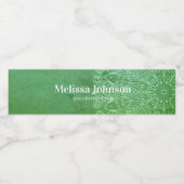 グリーンマンダラヨガメディテーション ペットボトルラベル (シングルラベル)