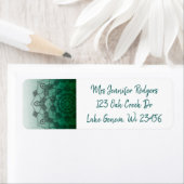 グリーンマンダラ抽象芸術 ラベル (インサイチュ)