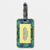 グリーンマンダラ ラゲッジタグ (裏面縦)