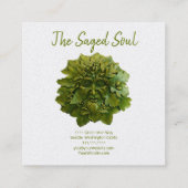 グリーンマンデイスパ スクエア名刺 (裏面)