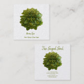 グリーンマンデイスパ スクエア名刺 (正面/裏面)