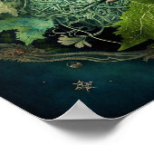 グリーンマンマンダラファンタジーアート ポスター (角)