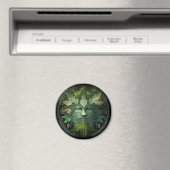 グリーンマンマンダラファンタジーアート マグネット (インサイチュ (食洗機))