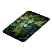 グリーンマンマンダラファンタジーアート マグネット (左側)