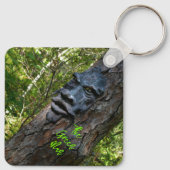 グリーンマン異教の神話ケルト神話の写真 キーホルダー (裏面)