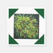 グリーンマン紙ナプキンス スタンダードカクテルナプキン (正面)