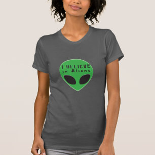 グリーンマン エイリアンを信じる Tシャツ