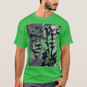グリーンマン ケルト神秘主義 グラフィック Tシャツ (正面)