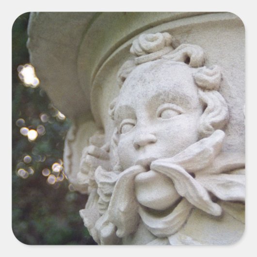 グリーンマン スクエアシール (正面)