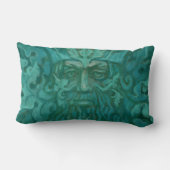 グリーンマン、フォレストキング、神異教の、ファンタジーアート ランバークッション (裏面)