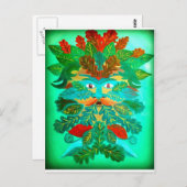 グリーンマン ポストカード (正面/裏面)