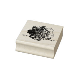 「グリーンマン」木工切手 ラバースタンプ