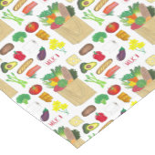 グリーンマーケットスーパーショッピングフルーツ野菜食品 ショートテーブルランナー (コーナー)