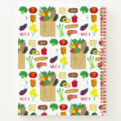 グリーンマーケットスーパーショッピングフルーツ野菜食品 ノートブック (裏面)