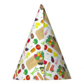 グリーンマーケットスーパーショッピングフルーツ野菜食品 パーティーハット (裏面)