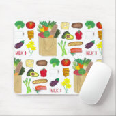 グリーンマーケットスーパーショッピングフルーツ野菜食品 マウスパッド (マウス)