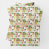 グリーンマーケットスーパー農家マーケットグロセリー ラッピングペーパーシート (インサイチュ)