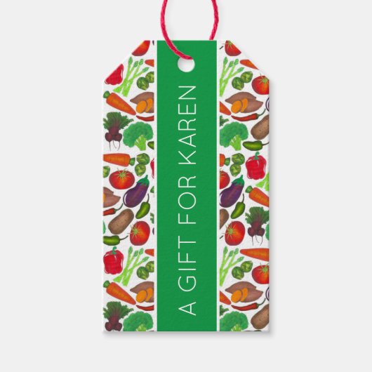 グリーンマーケット野菜を生産する菜園 ギフトタグ (正面)