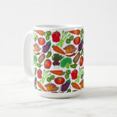 グリーンマーケット野菜を生産する菜園 コーヒーマグカップ (正面左)